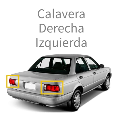 Par de Calaveras compatibles con TSURU III 2005 2006 2007 2008 2009 2010 2011 2012 2013 2014 2015 2016 2017 | Con Arnes | Con FIlo Rojo