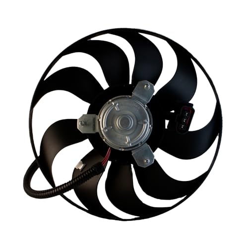 Motoventilador compatible con VW Jetta 1999 2000 2001 2002 2003 2004 2005 2006 2007 | sin tolva | conector hembra de 3 Pines