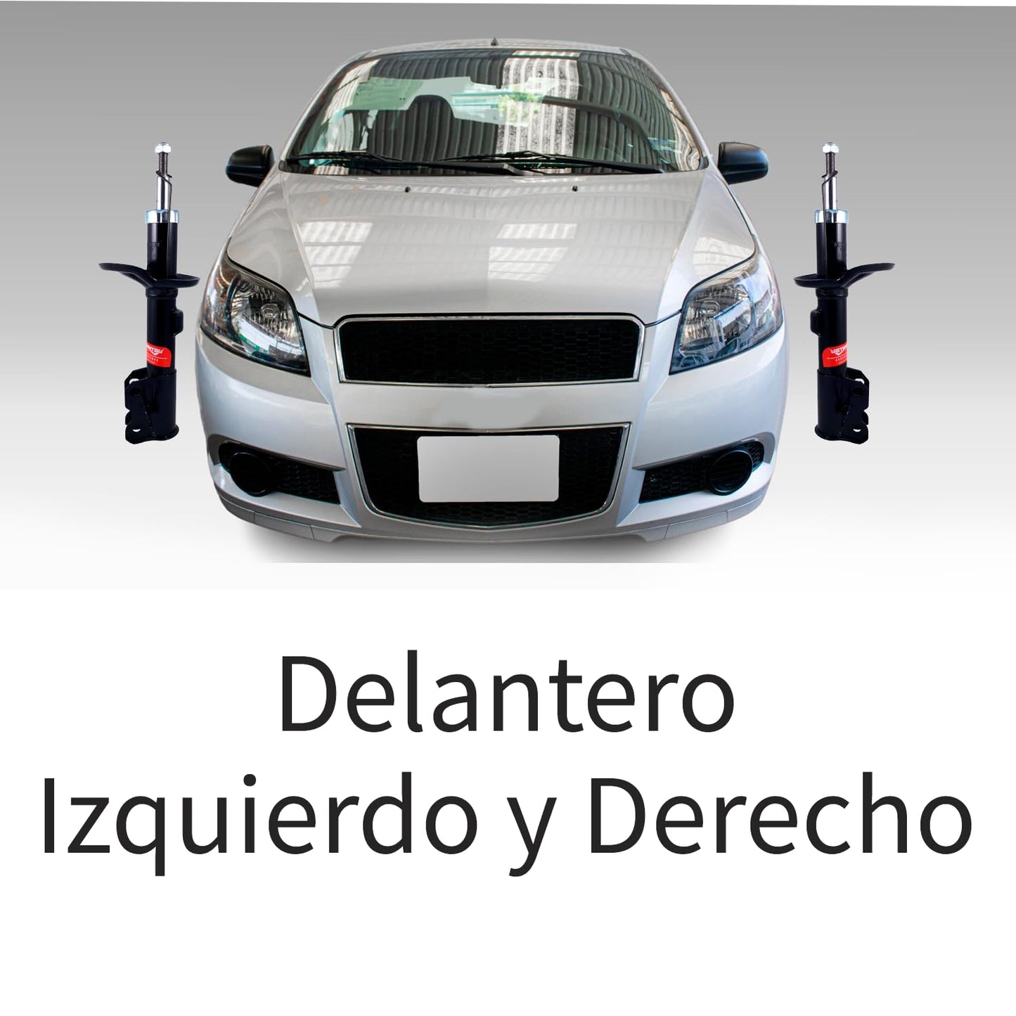 Par Amortiguadores Delanteros Compatibles con AVEO 2007 2008 2009 2010 2011 2012 2013 2014 2015 2016 2017 | Gas |